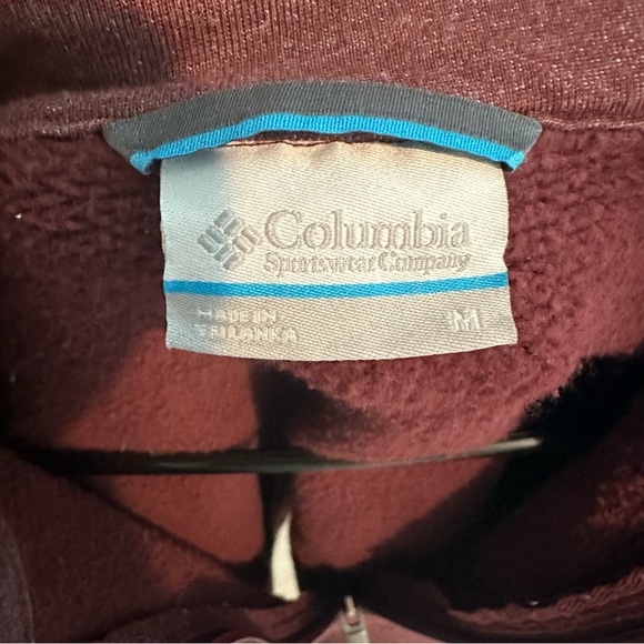 Columbia quarter zip maroon pullover sweater - Picture 4 of 4